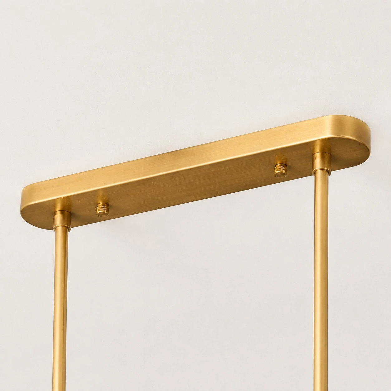 Dumora antique brass rectangular canopy close view